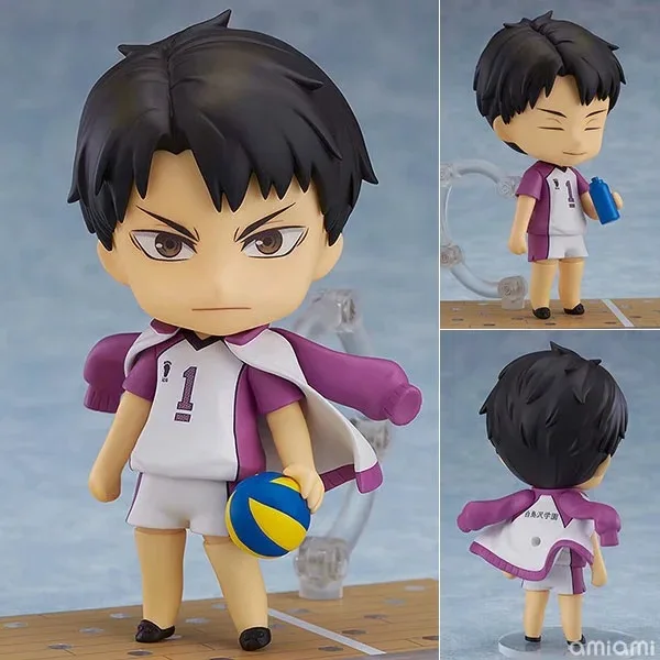

789 Ushijima Wakatoshi Toy Action Figures Haikyuu Anime Volleyball Figurine 616 Kei Tsukishima Movable Model 3 Faces Transformer