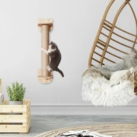 cat scratching post solid wooden wall mounted cat scratching post pet climbing furniture climbing frames kitten toys