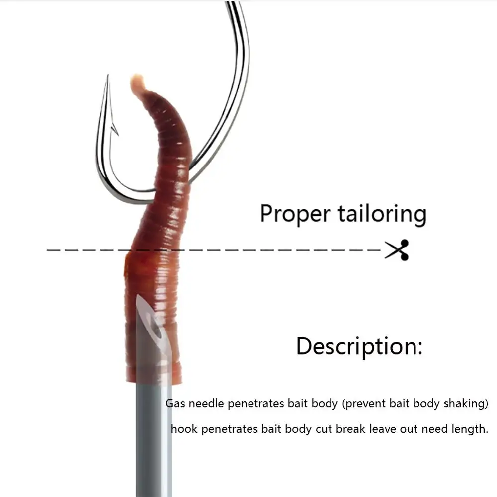 5 шт. из нержавеющей стали сверла для земляного червя игольчатые скрепки приманка
