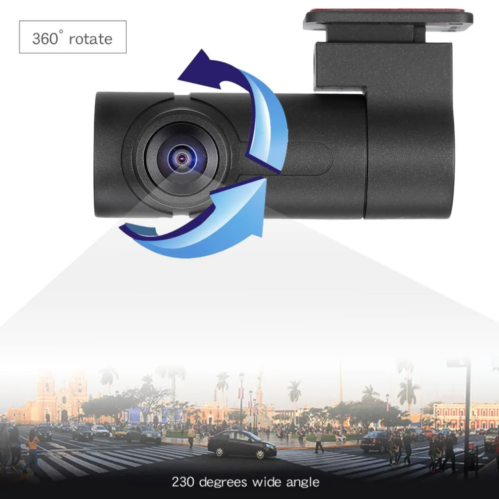 

Single Lens 1080P Panorama Driving Recorder 360 Degree Mini Tachograph Camera Support Night Vision Drop Shipping