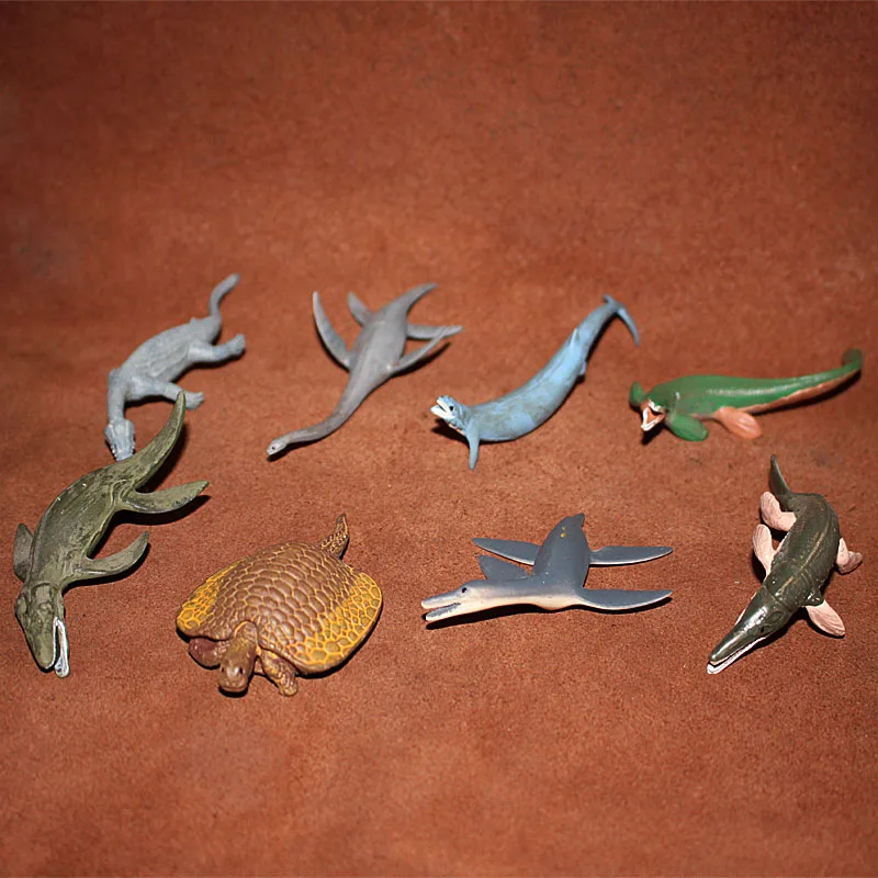 

Miniatures Wild Animal Arowana Model Action Figure Figurine Triassic Prehistoric Basilosaurus Liopleurodon Aquarium Decor Toys