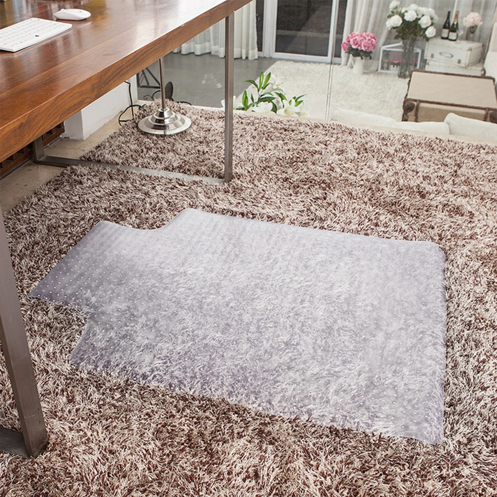 

Chair Mat Carpet Protector Transparent Polypropylene Floor Mat For Office Home Bath Rectangular Non-slip Rolling Chair Floor Mat