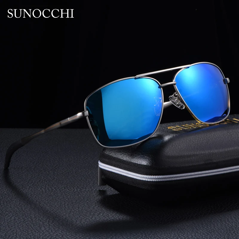 2020 Пилот солнцезащитные очки мужские поляризованные зеркальные Классические
