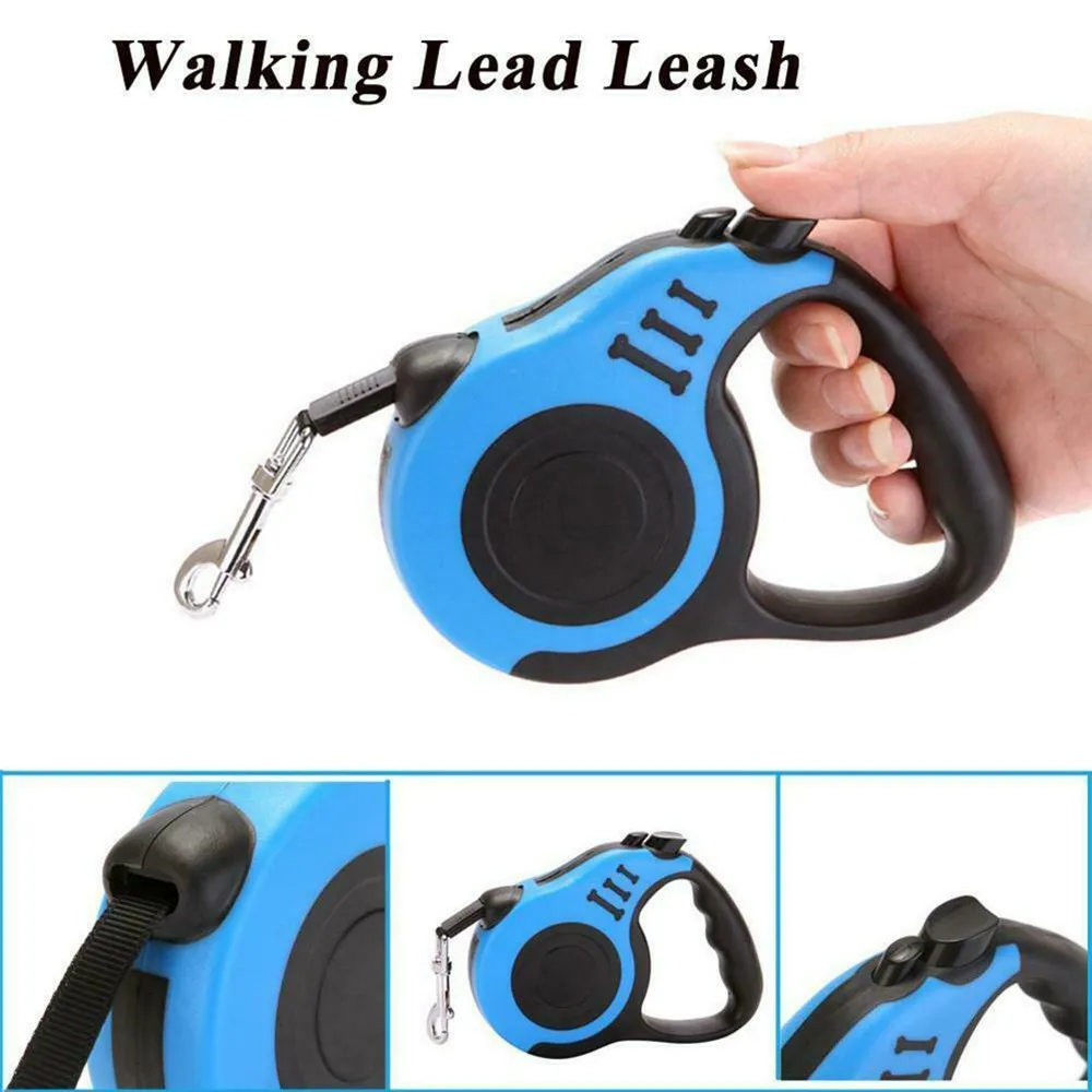 

3M/5M Retractable Flexible Dog Leash Cat Puppy Leashes Polyester Automatic Traction Rope Lead for Small Medium Dogs Accessoreis