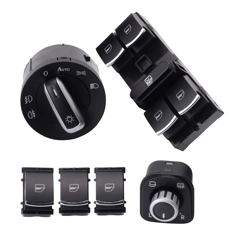 6 шт./компл. Мощность окна Управление переключатель заднего зеркала фары