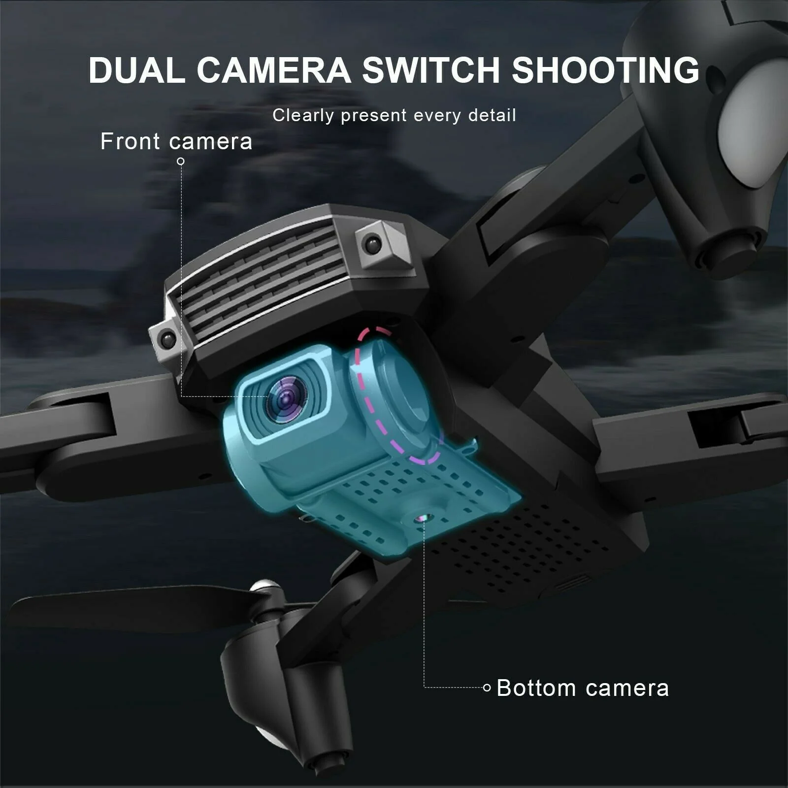 5G WIFI 3KM FPV GPS Foldable RC Drone With 6K HD Camera 2-Axis Gimbal Brushless Folding Unmanned Aerial Vehicle High Quality | Игрушки и