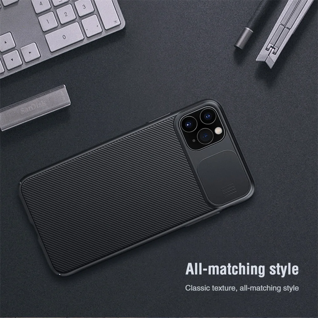 Для iPhone 11 11 Pro Max чехол NILLKIN CamShield чехол слайд-камера крышка защита конфиденциальности Классическая задняя крышка для iPhone11 Pro