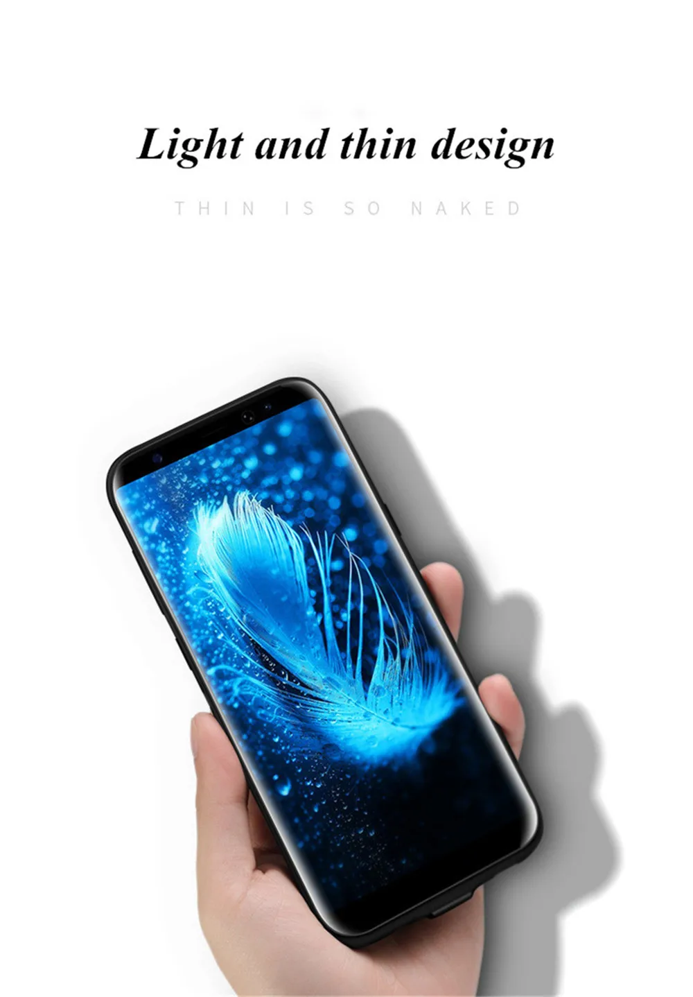 4000 мАч запасной внешний аккумулятор чехол для samsung S8 чехол для батареи 5000 мАч чехол для батареи s для samsung Galaxy S8 Plus чехол для питания
