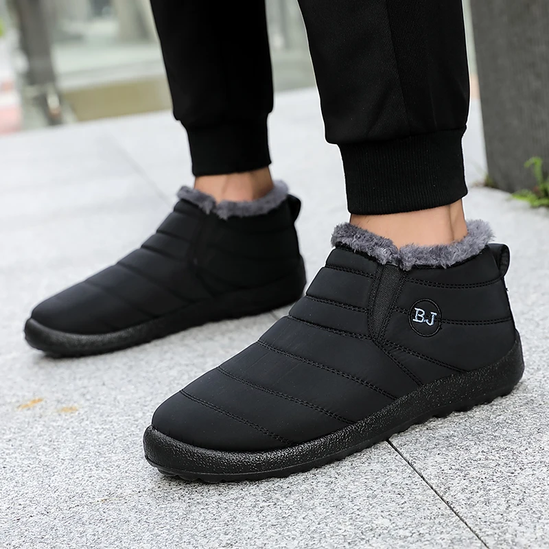 

Men Boots Lightweight Winter Shoes For Men Snow Boots Waterproof Winter Footwear Plus Size 47 Slip On Unisex Ankle Winter Boots