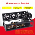 8 GPU машина для майнинга с открытым шагом, шасси, рамка, трансмиссия, стойка для майнинга, машина для майнинга, монета, кольцо, кронштейн, кронштейн, вентилятор