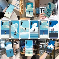 illustrated japanese manga phone case for huawei p40 p20 p30 mate 40 20 10 lite pro nova 5t p smart 2019