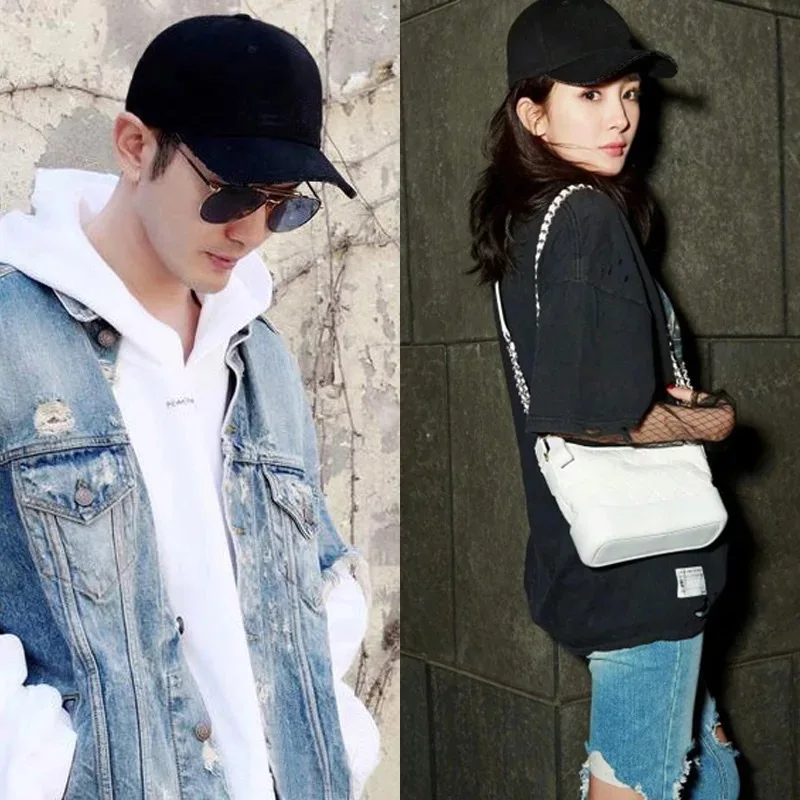 Винтажные черные хлопковые Бейсбольные кепки с буквенным принтом женская кепка