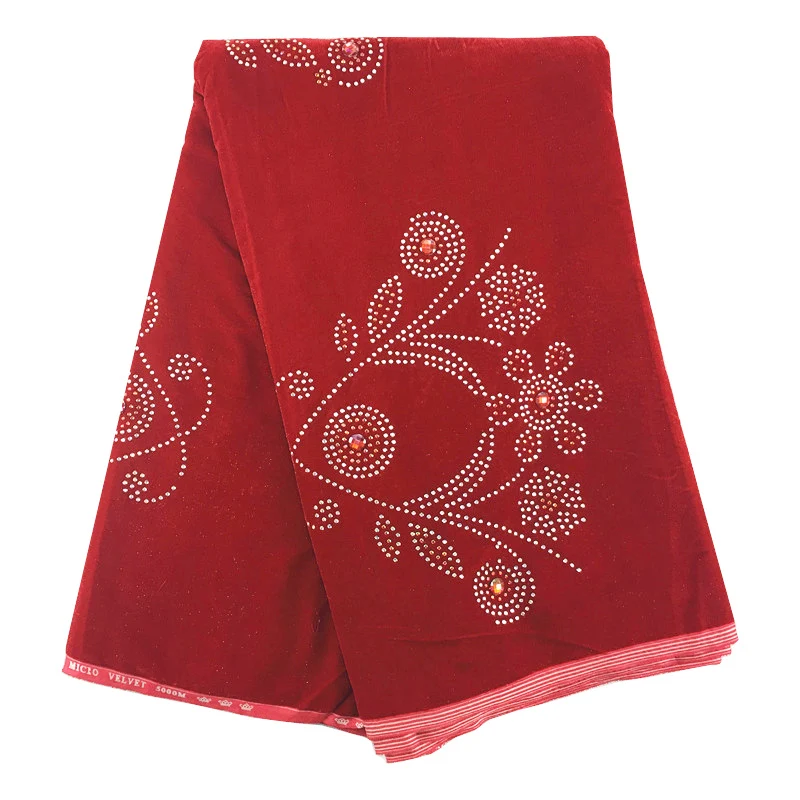 Высококачественное Африканское бархатное кружево 005 Бесплатная доставка (5