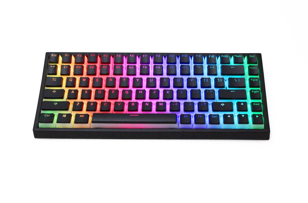 Пудинг V2 pbt doubleshot keycap oem подсветка для механической клавиатуры Белый Черный gh60