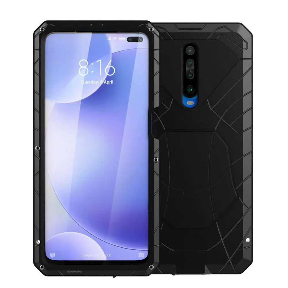 

Imatch Original Phone Case For Xiaomi Pocophone X2 X3 F2 NFC Hard Aluminum Metal Tempered Protector Cover For Xiaomi X2