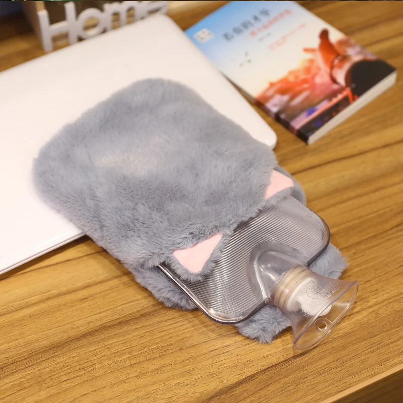 

Kawaii Reusable Hand Warmer Bottles Plush Big Hot Compress Hand Warmer Pvc Reusable Borsa Acqua Calda Household Items DE50ZS