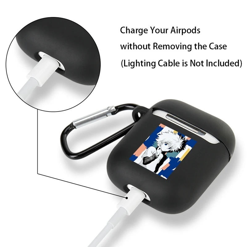 1 шт. чехол для наушников с аниме HunterXHunter силикагелевый Airpod 2/1 Airpods мультяшный (без