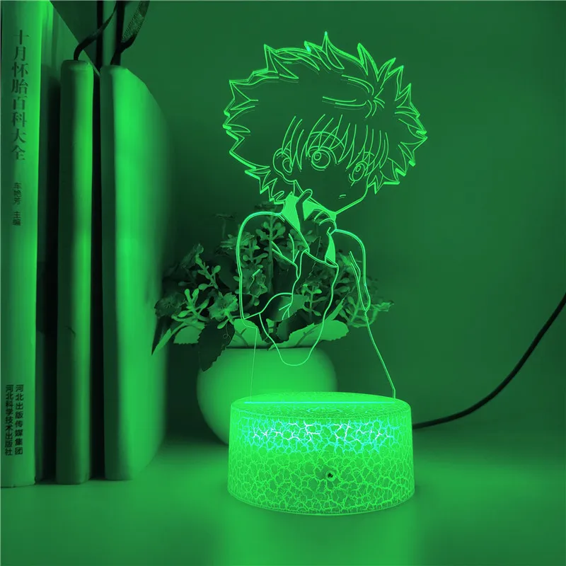 

3d Night Lamp Anime Hunter X Hunter KILLUA ZAOLDYECK for Kids Children Bedroom Decor Nightlight Gifts and Toys Bluetooth Speaker