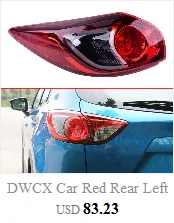 DWCX передний правый и левый прозрачные Противотуманные фары объектив с монтажным комплектом для Mazda 6 2003 2004 2005