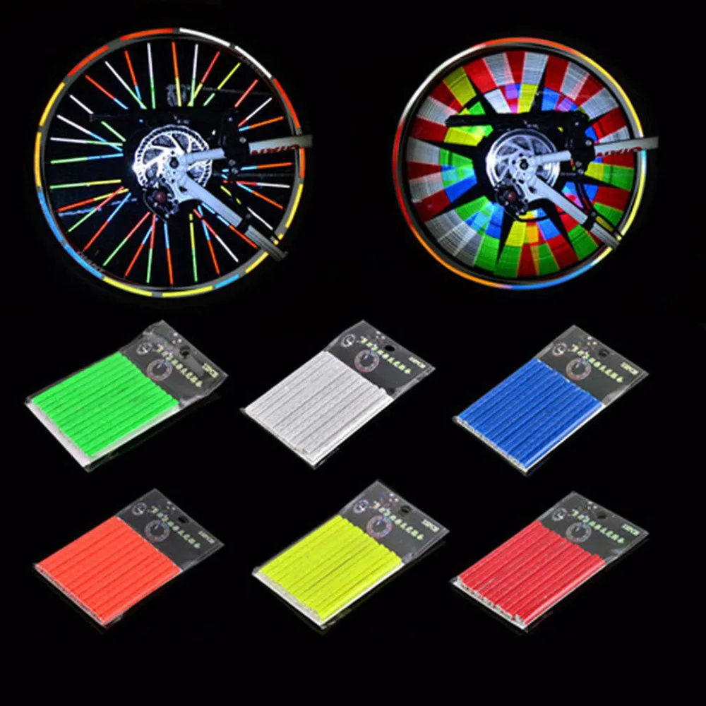 Аксессуары для велосипеда 24 шт. зажимы велосипедных колес светоотражающие