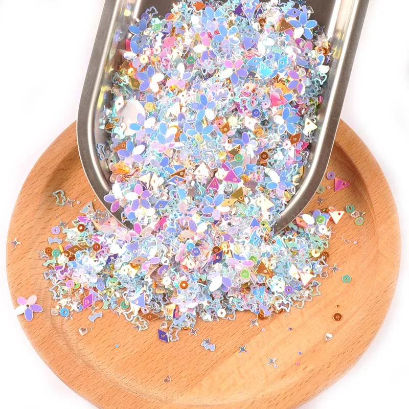 10 г(около 1000 шт) Смешанные Блестки для рукоделий блестки DIY Face Nail Art Decor Shell Spangle швейные принадлежности блестки наклейки C2677