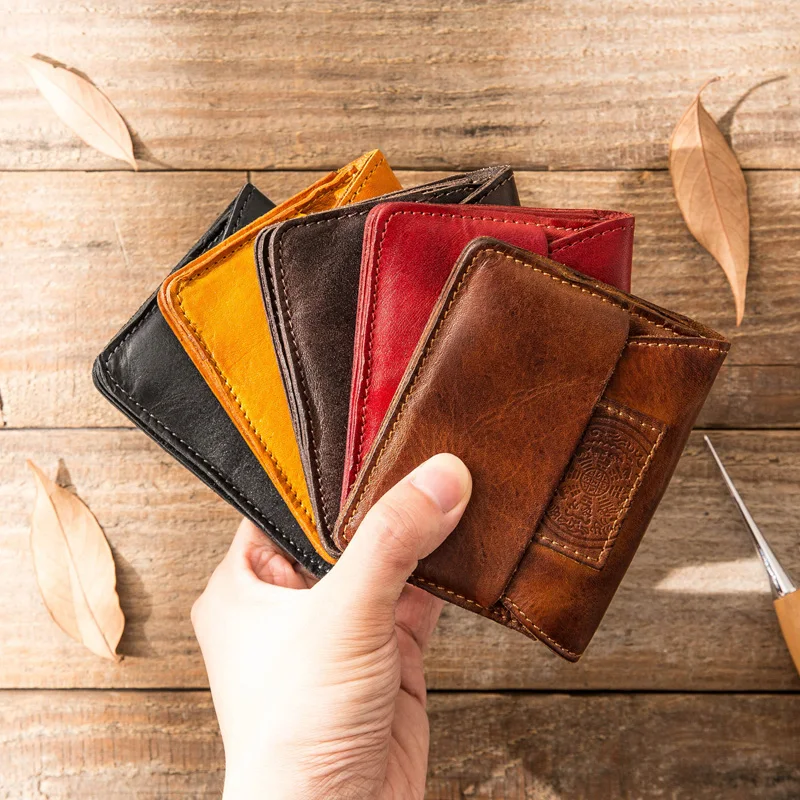 Кожаный винтажный Чехол AETOO Для водительских прав мужская кожаная