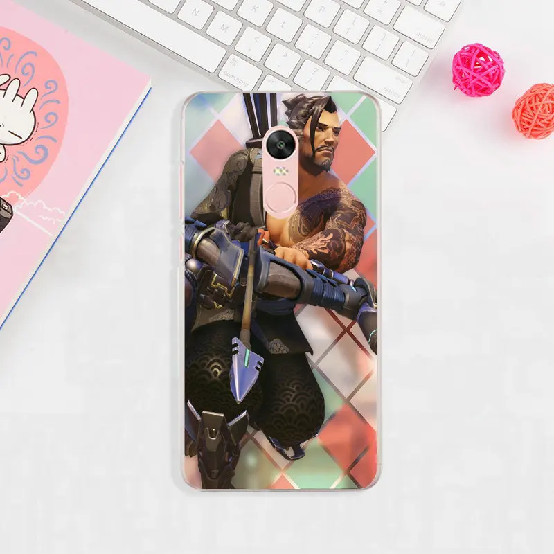 Hanzo Overwatchs OW Character Soft TPU Phone Cases Cover for Xiaomi Redmi Mi Note 2 3 3S 4X 4A 5 6 5S 5A 8 A1 Pro Plus Shell |