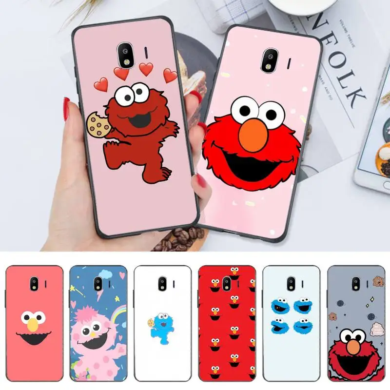 

Cute cartoon Sesame Street Cookie Elmo Phone Case for redmi 5 plus 6A 7A 8A 9A note 7 8T 9S Black Soft pro max nax fundas cover