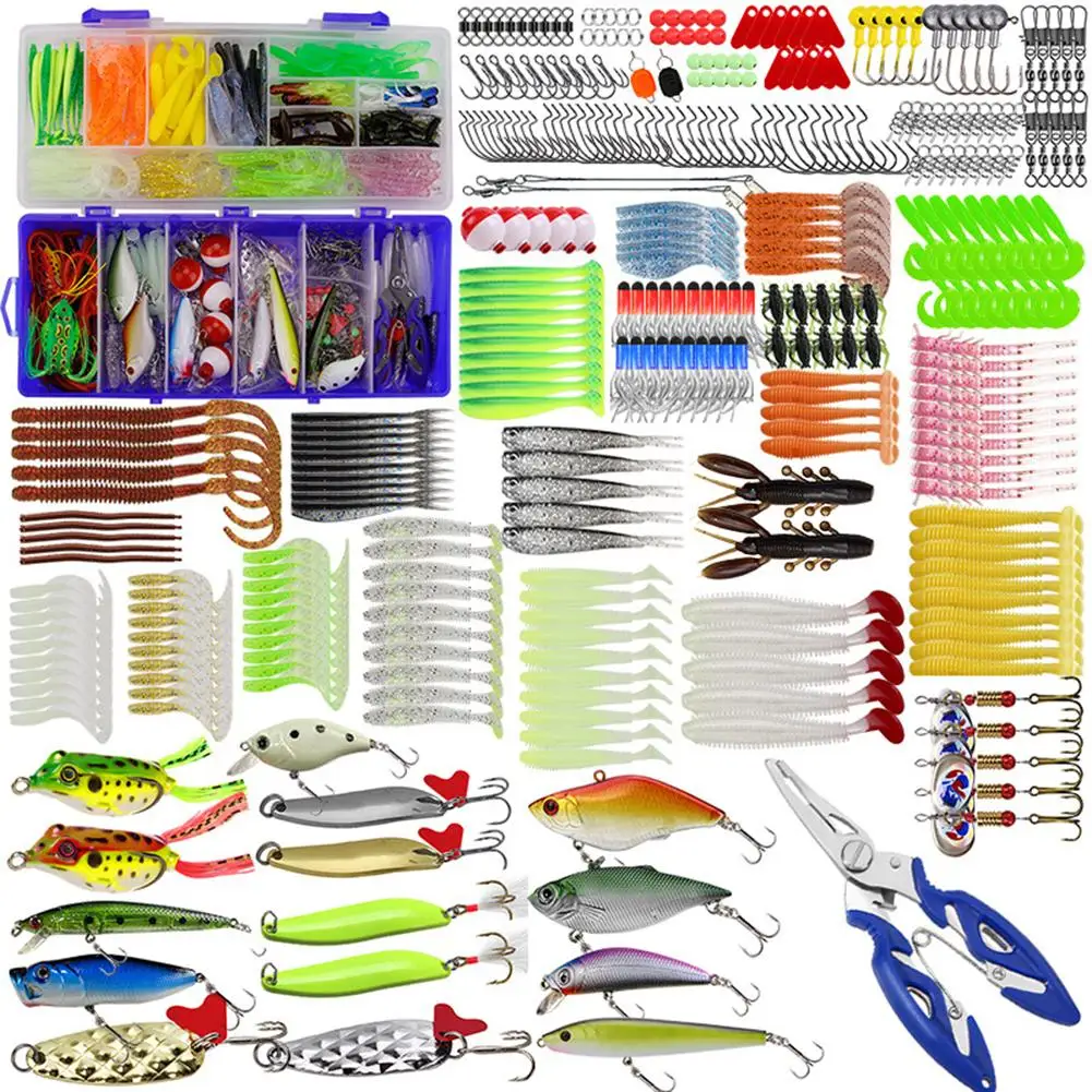 

350pcs/set Fishing Lure Set Fishing Tools Accessory Set For Multi Swimming Layer Fishing
