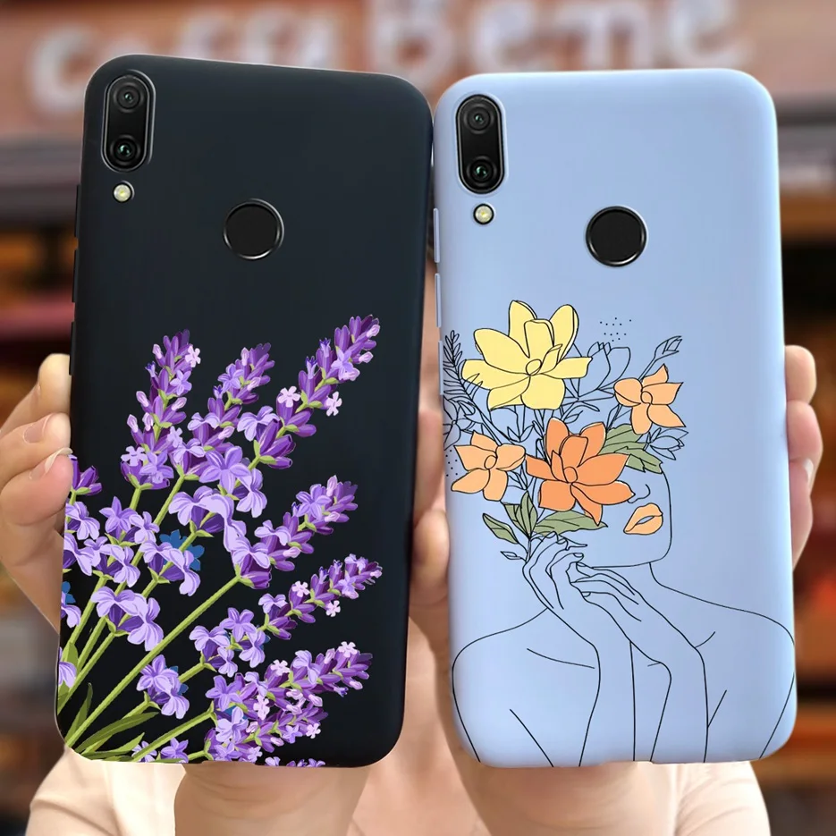 Чехол для Huawei Y9 2019 стильный чехол с рисунком конфет мягкий силиконовый Y 9 чехлы из