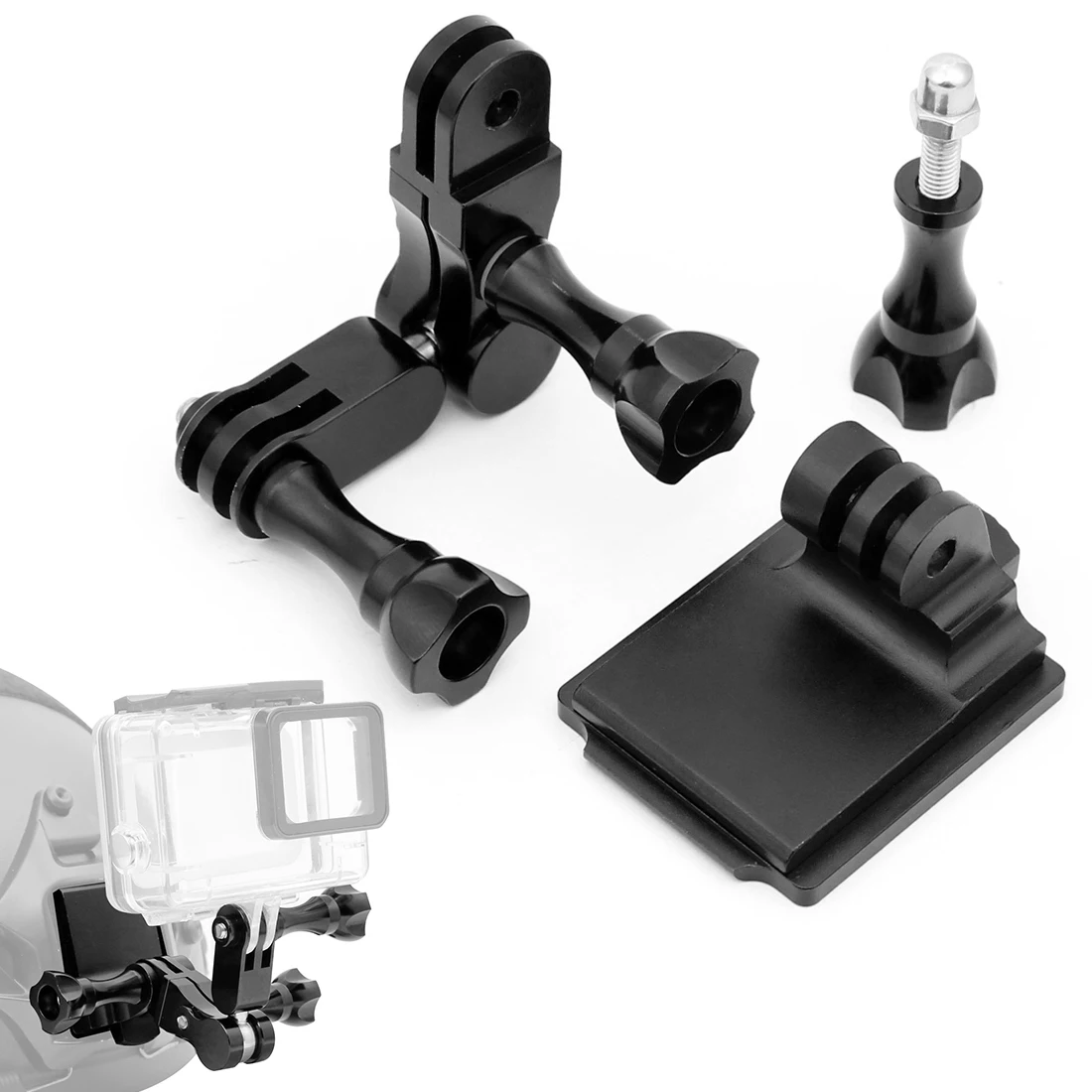 Базовое крепление для регулировки BGNing Gopro hero 9 8 7 EKEN Insta360 ONE R экшн камеры Osmo Штатив