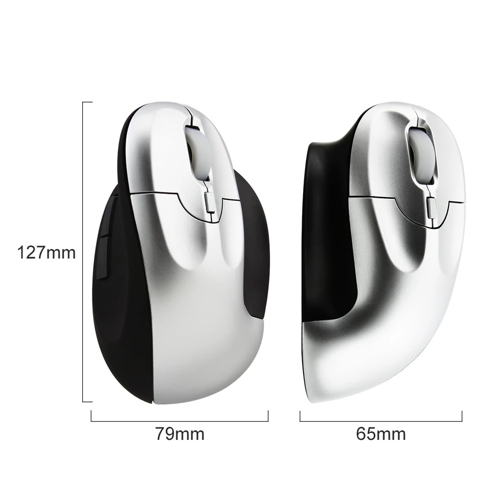 Перезаряжаемая компьютерная игровая мышь CHYI 2 4G 1600 DPI USB оптическая с большой