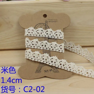 10 мм черная белая бежевая вязаная кружевная лента 2 м/лот ажурная Цветочная