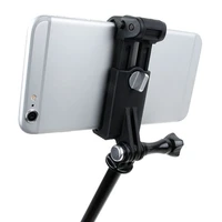 mobile phone clip holder mount for gopro selfie stick monopod for xiaom samsung huawei oppo tripod adapter accessories