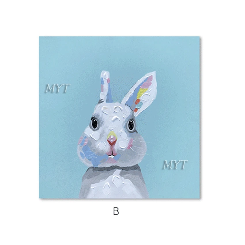 

Абстрактная коробка животное собака, кошка, кролик стены искусства холст картины на стену картины для гостиной домашний Декор без рамы