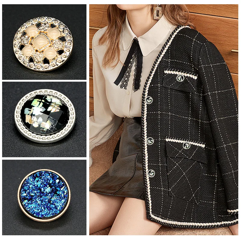 пуговицы Пальто на пуговицах модная женская одежда костюм декоративные кнопки