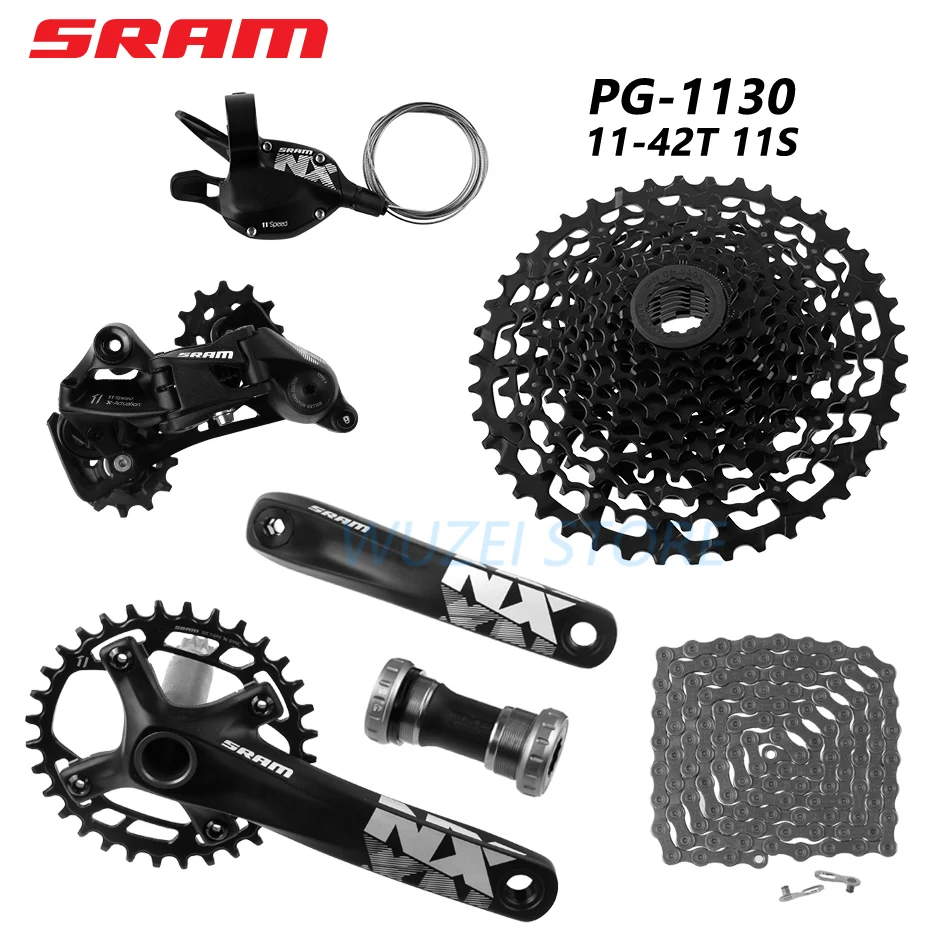 Переключатель SRAM набор групп 11 скоростей NX задний переключатель триггерный переключатель передач цепь 42 т маховик 170 мм коленчатая Звездочка GXP центральная ось
