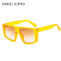 oec cpo fashion shades square sunglasses women retro oversized colorful sun glasses female big frame uv400 gafas de sol o1240