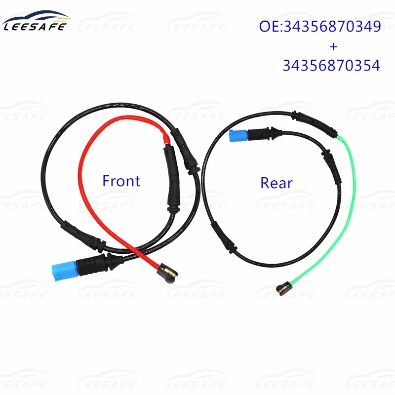 

34356870349 + 34356870354 Front + Rear Axle Brake Pad Sensor for BMW 3 G20 G21 Brake Pad Wear Warning Contact Sensor Replacement