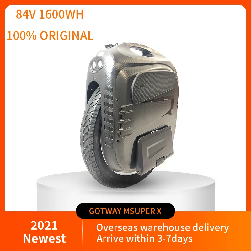 2021 Gotway Msuper X Электрический Одноколесный велосипед MSX черная педаль MsuprerX 84 в/1600 Вт/ч
