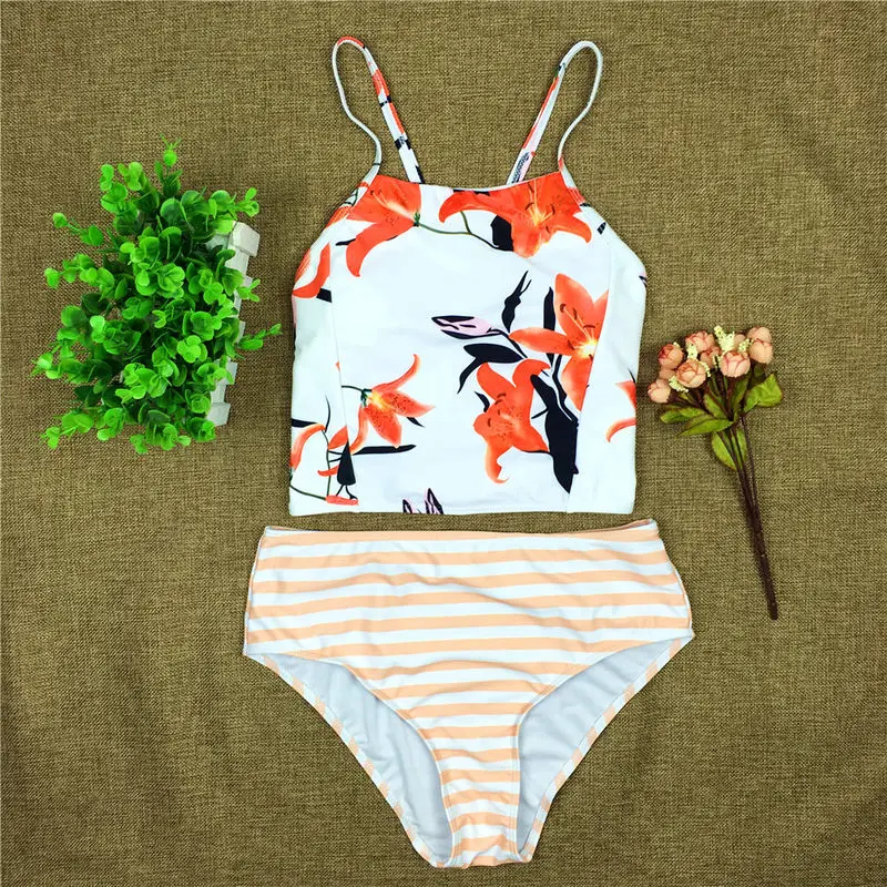 

Swimming Costumes for Women Bathing Suit Vintage Bikini Set Women Retro Bikini Set High Waist Swimwear Women Two Piece Swimsuit