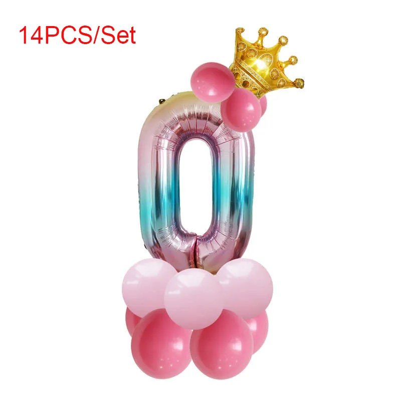 

32 Inch Gold Number Balloons 1 2 3 4 5 Number Digit Helium Foil Balloon Baby Shower Birthday Party Wedding Decor Balls Supplies