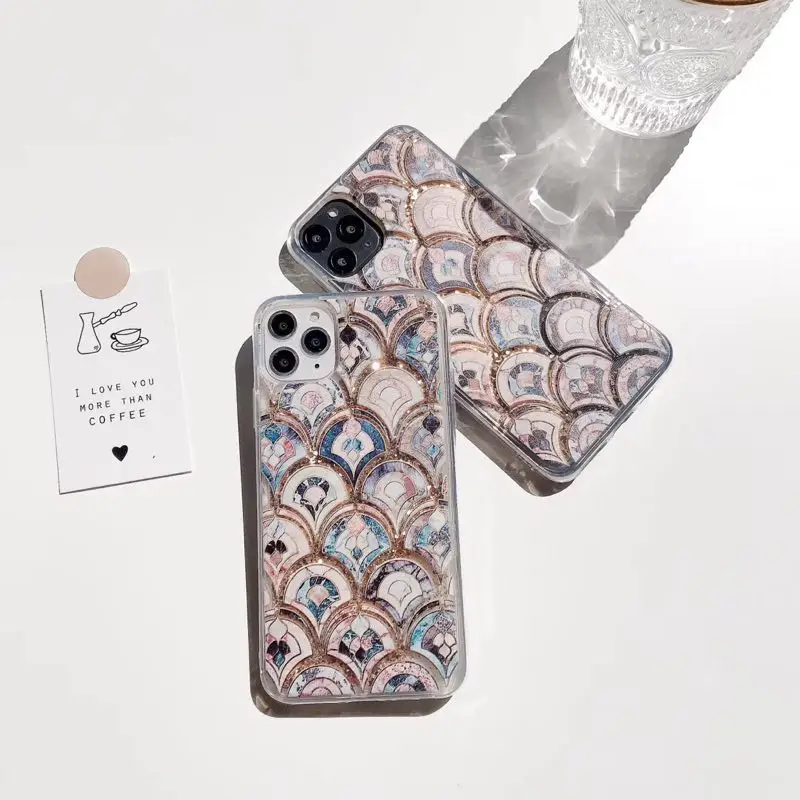 Роскошный винтажный цветочный Жидкий чехол для телефона для Iphone 11 чехол с эффектом потертости зыбучие пески Tpu чехол для Iphone Xr 11Pro Xs Max X 6 8 7Plus чехол