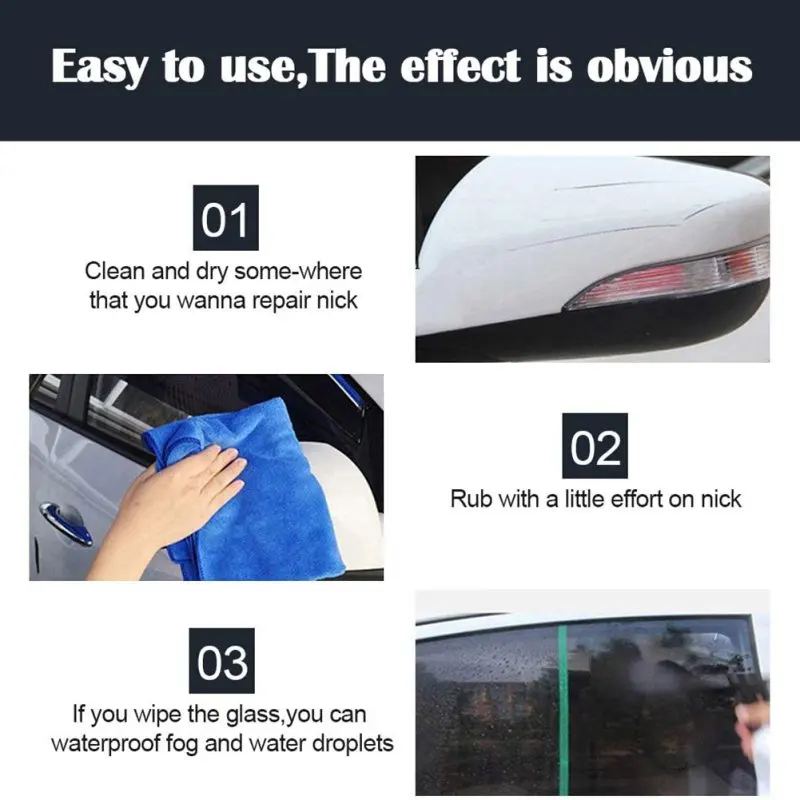Салфетка для удаления царапин на автомобиле универсальный комплект ремонта нано