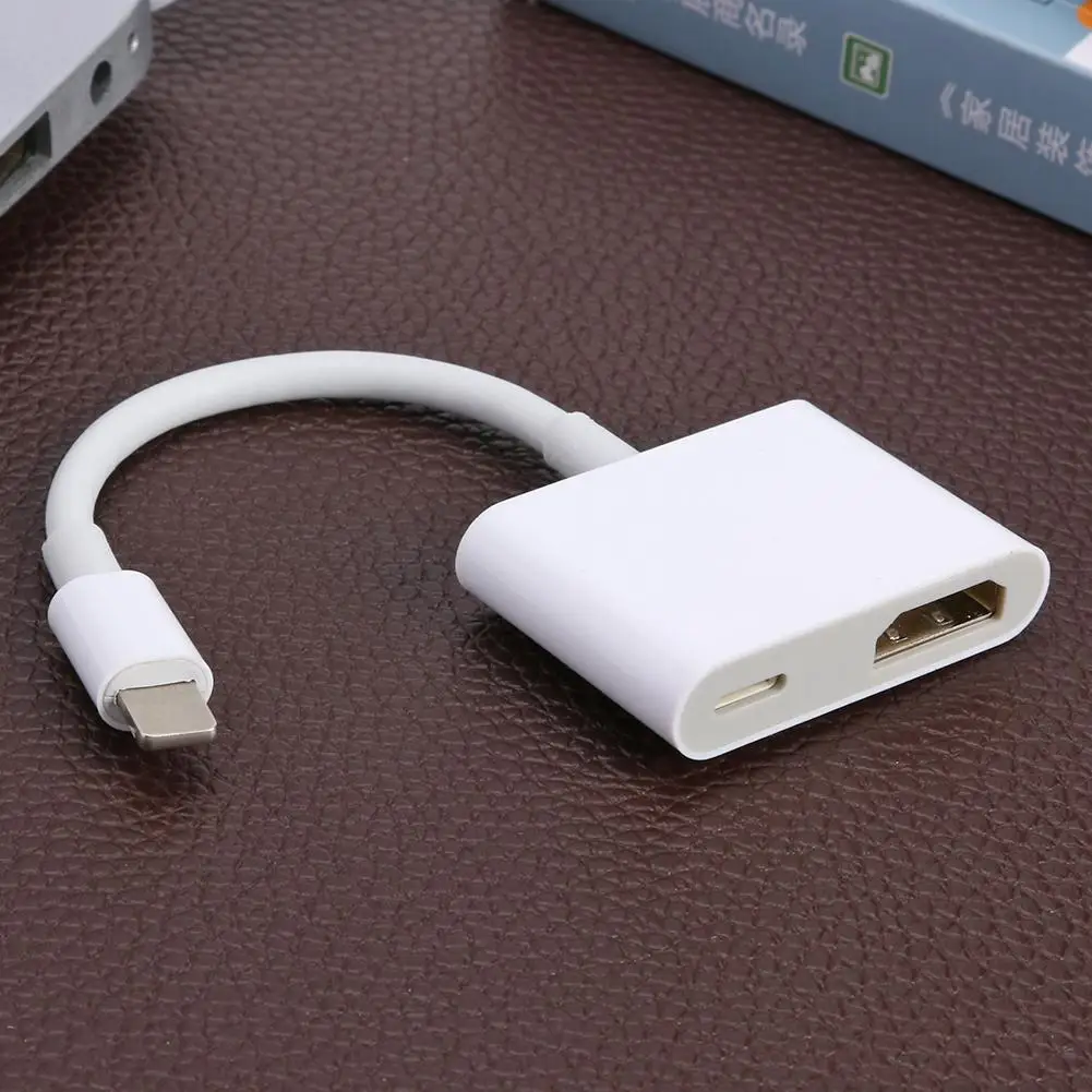 8-контактный к цифровому AV-адаптеру для iPhone iPad совместимому с HDMI 1080P ТВ