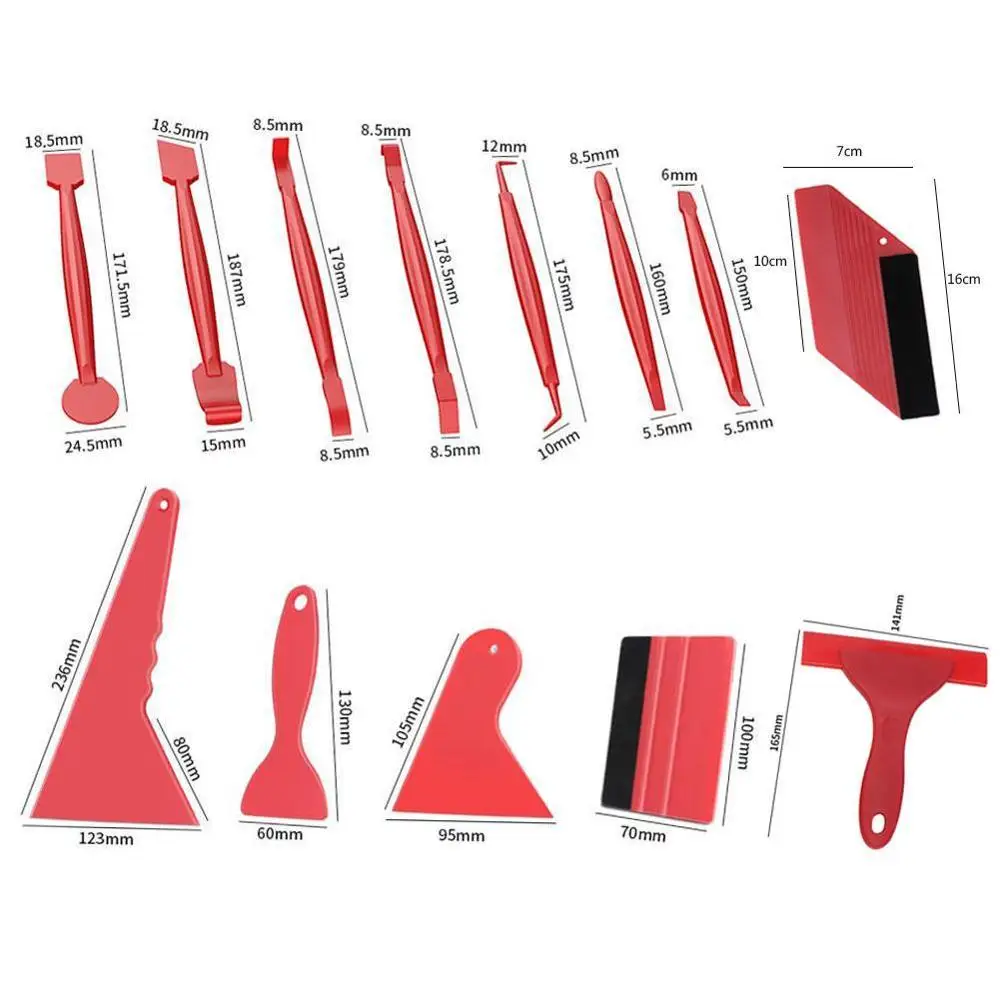 

Carbon Fiber Car Tools Vinyl Wrap Film Sticker Wrapping Squeegee Magnetic Kit Auto Scraper Foil Tool Window Tint Installati V0K6