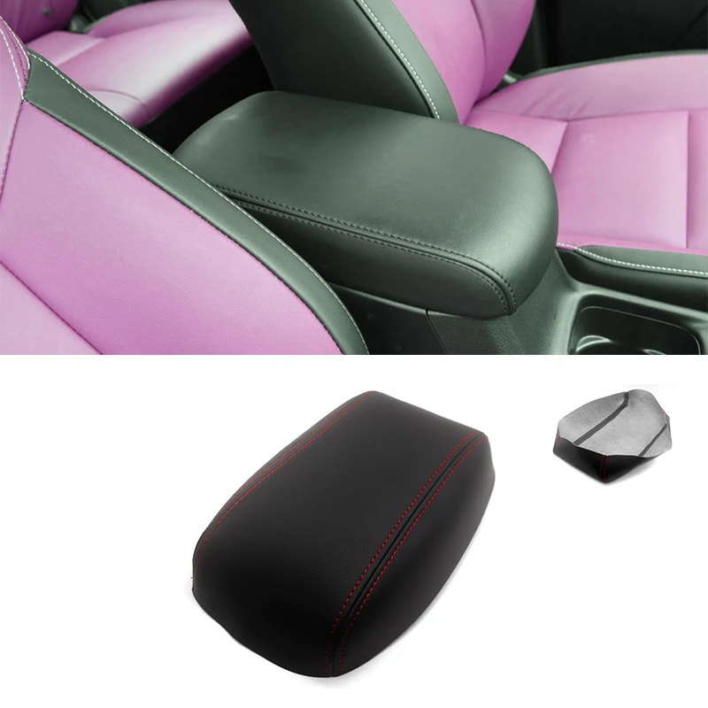 

Для Toyota RAV4 2016 2017 2018 кожа из микрофибры для салона автомобиля центральное управление подлокотник крышка наклейка отделка