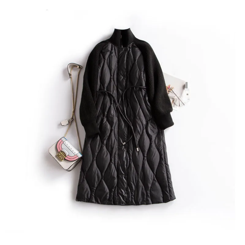 2019 Новая зимняя Женская куртка новая модная уличная длинная пуховая парка 90%