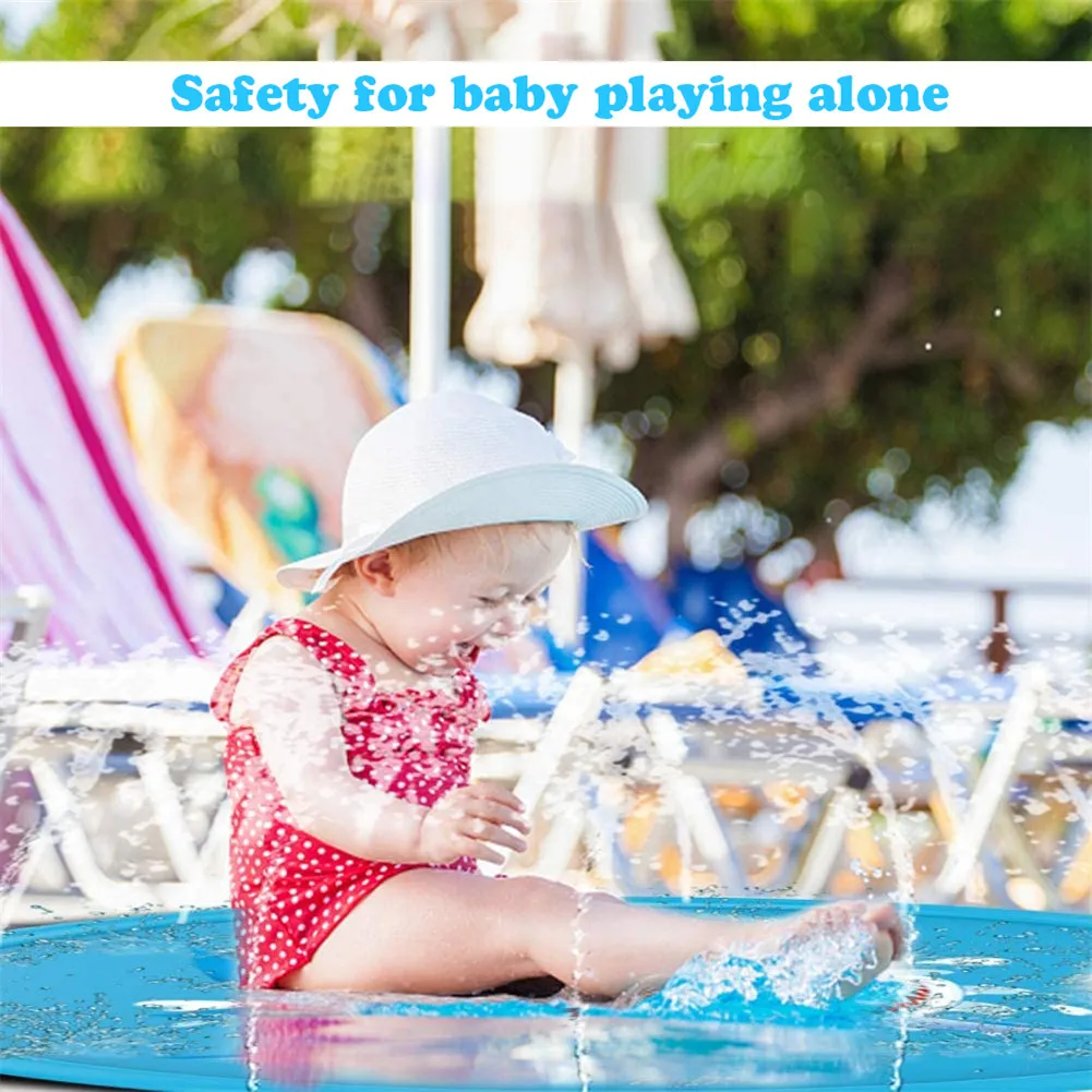 

170cm Children Play Water Mat Outdoor Game Toy Lawn For Children Summer Pool Kids Games Fun Spray Water Cushion Mat Toys sweet