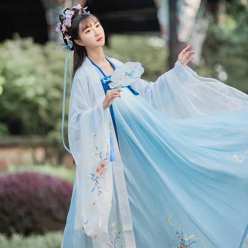 

Традиционный костюм в китайском стиле ханьфу, Цзян янли, для народных танцев, сценических выступлений, сказочное платье принцессы SL3383